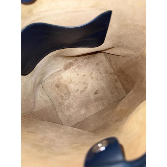 JW Anderson Blue Corner Bucket Bag with Stains - Picture 8 of 8